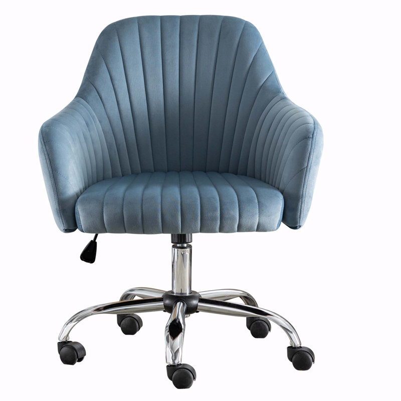 Wayfair velvet desk chair discount